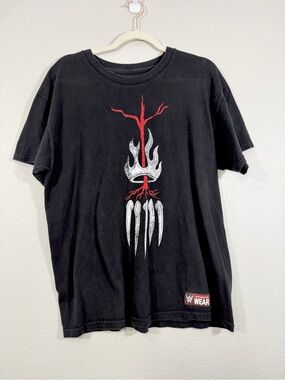 Vintage Finn Baylor NXT WWE Authentic Shirt Black Wrestling Demon T-Shirt Men L